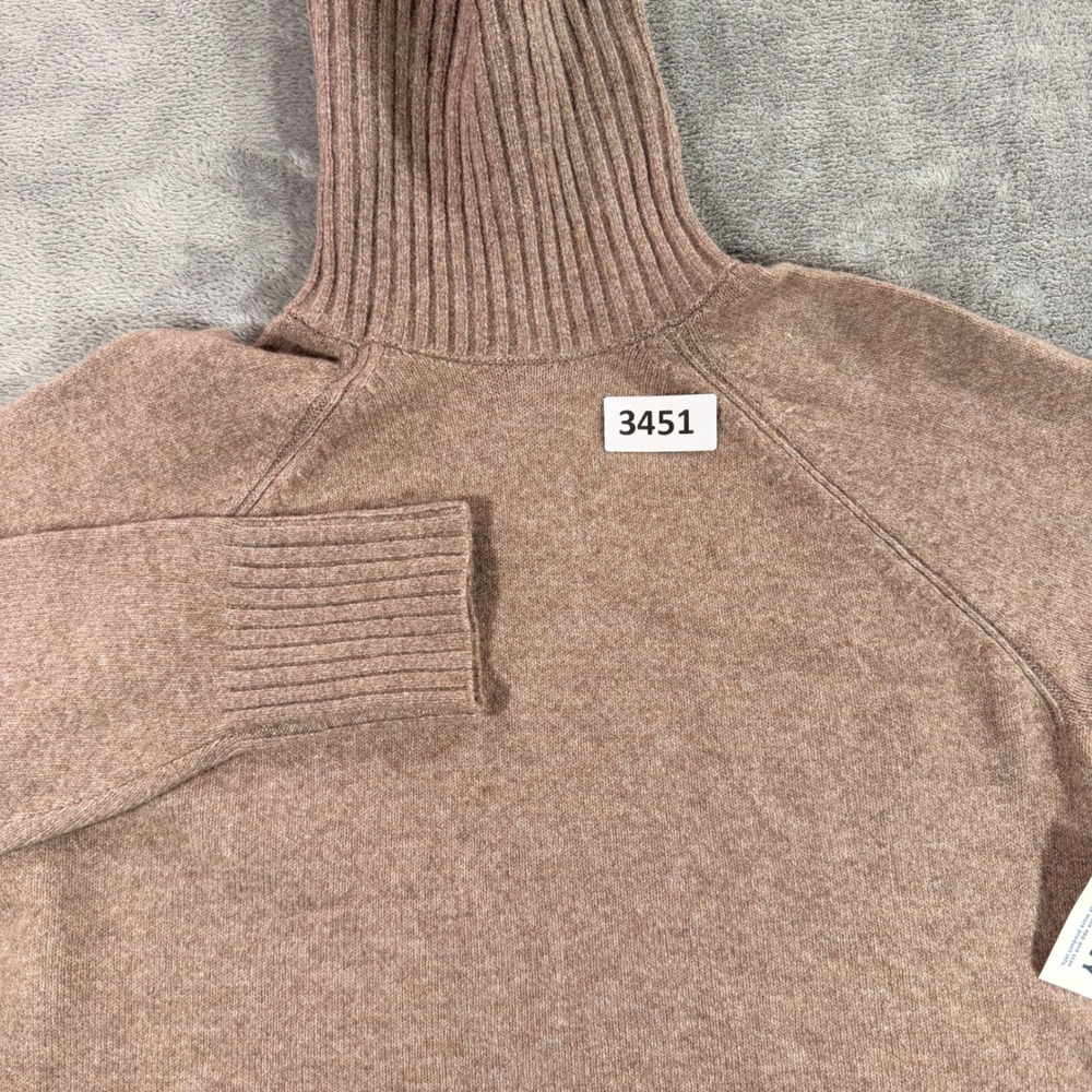 Old Navy SoSoft Turtleneck Women S Brown Driftwood Heat Ribbed Knit Sweater NEW